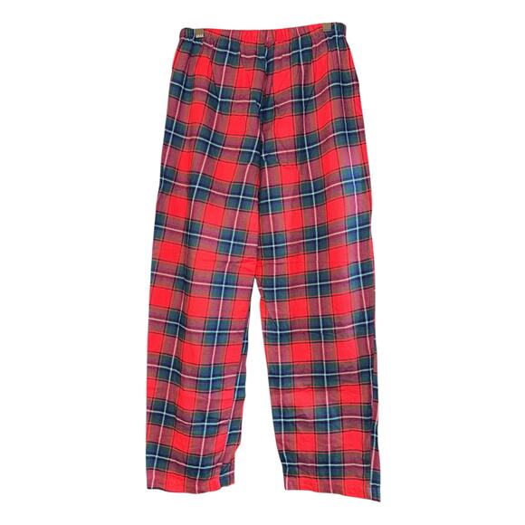 NWOT Lauren Ralph Lauren Embroidered Crest Plaid Pajama Set Small Christmas - Picture 6 of 8
